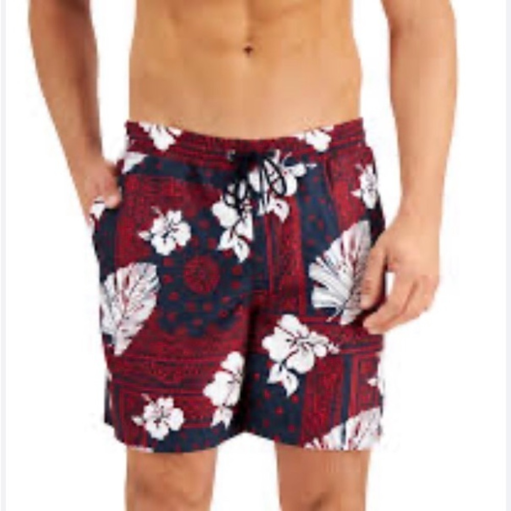 ClubRoom/ Men’s Swim / Floral Print / L